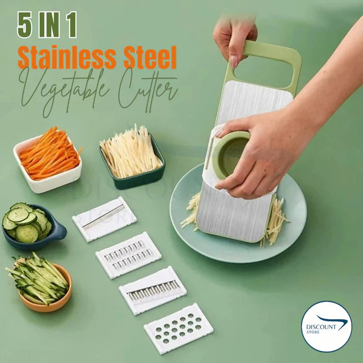 5 in 1 Stainless Steel Vegetable Cutter